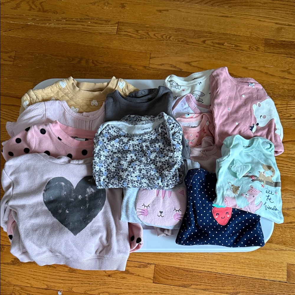 Mixed Brand Baby Long Sleeve Bodysuits and Shirts